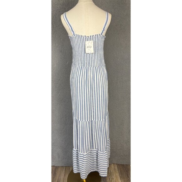 Raviya Women's Tiered Striped Dress Cover-up Multicolor Large New With Tags. - Picture 5 of 12